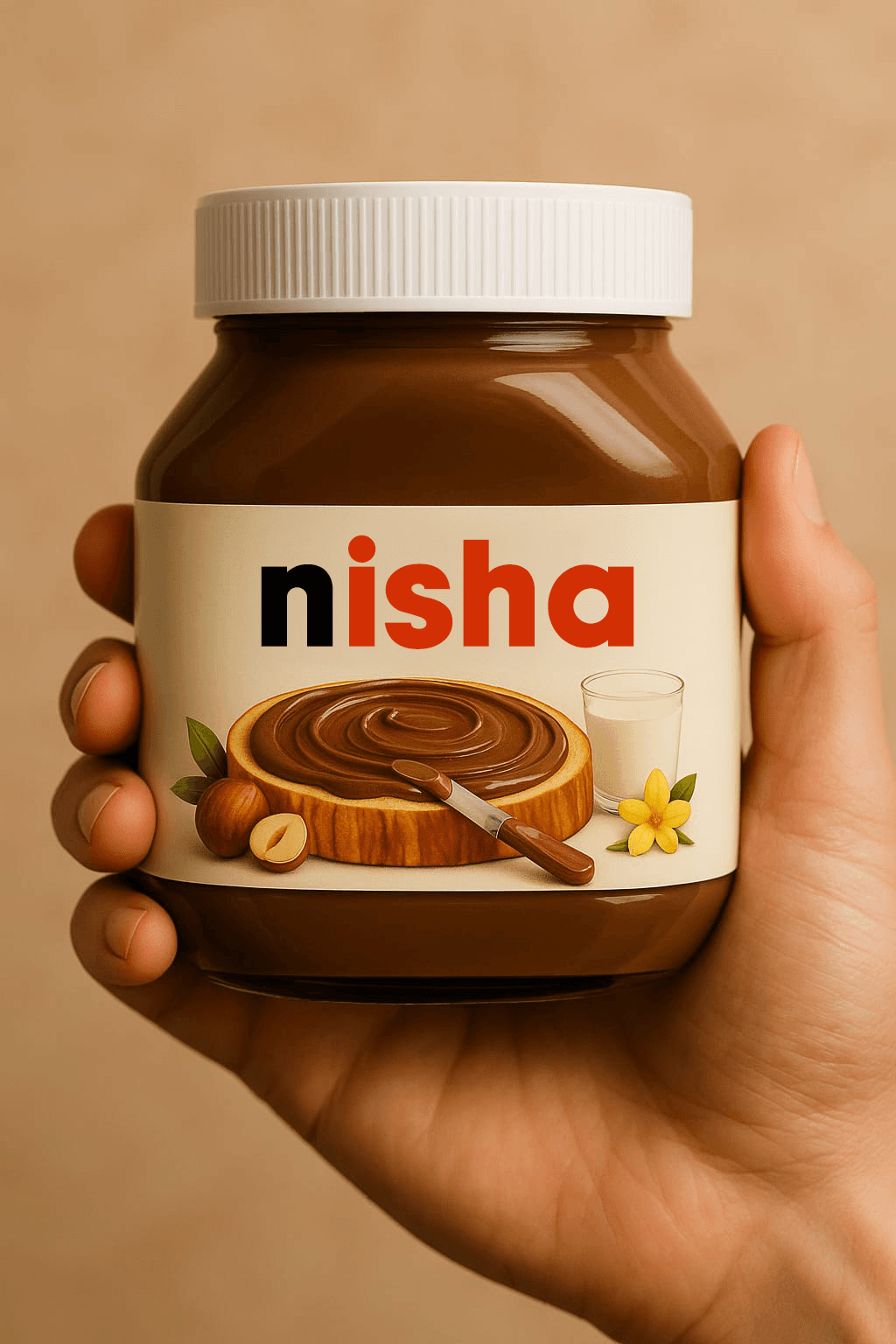 Nutella Name Jar
