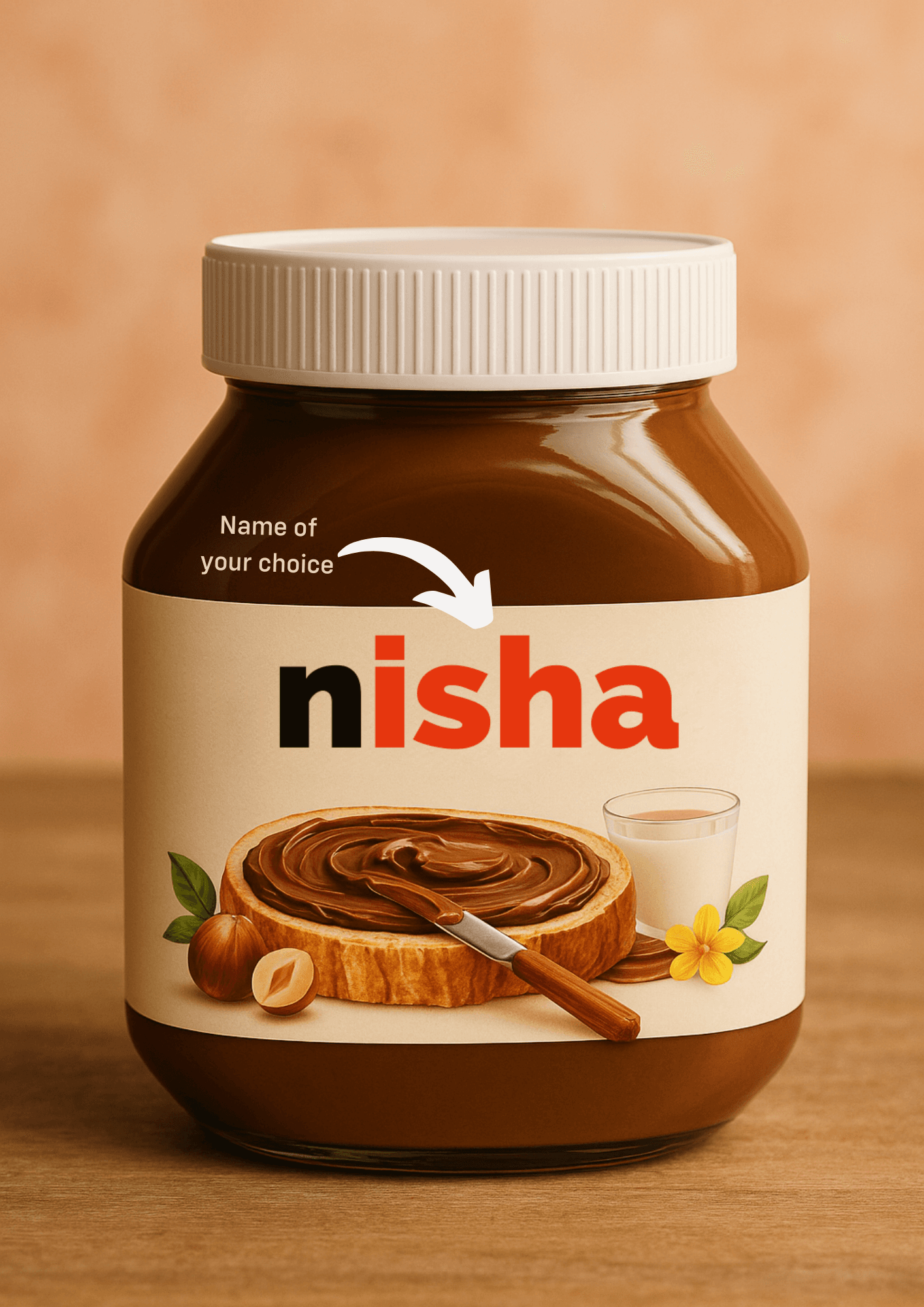 Nutella Name Jar