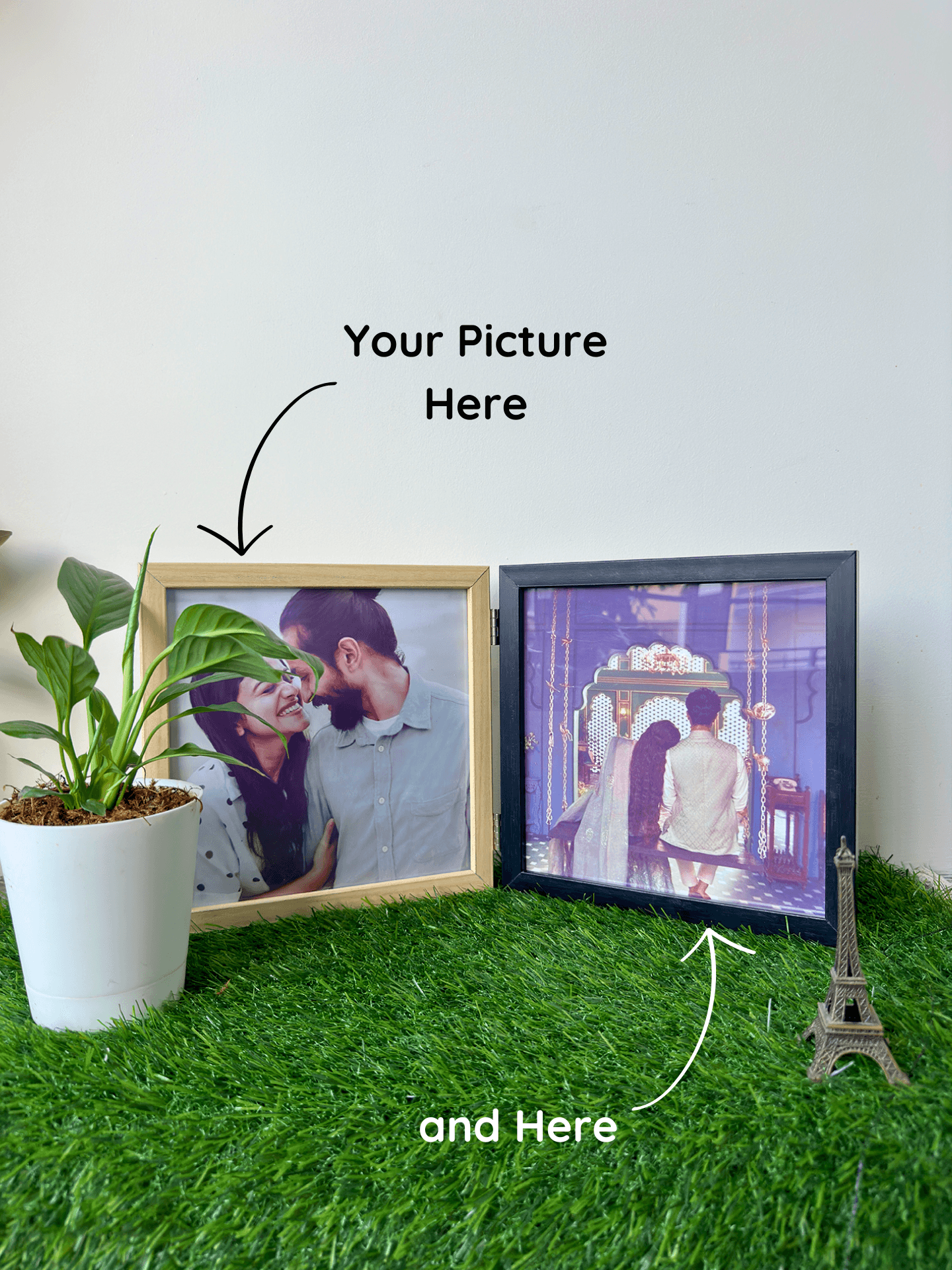 Foldable Dual Photo Frame