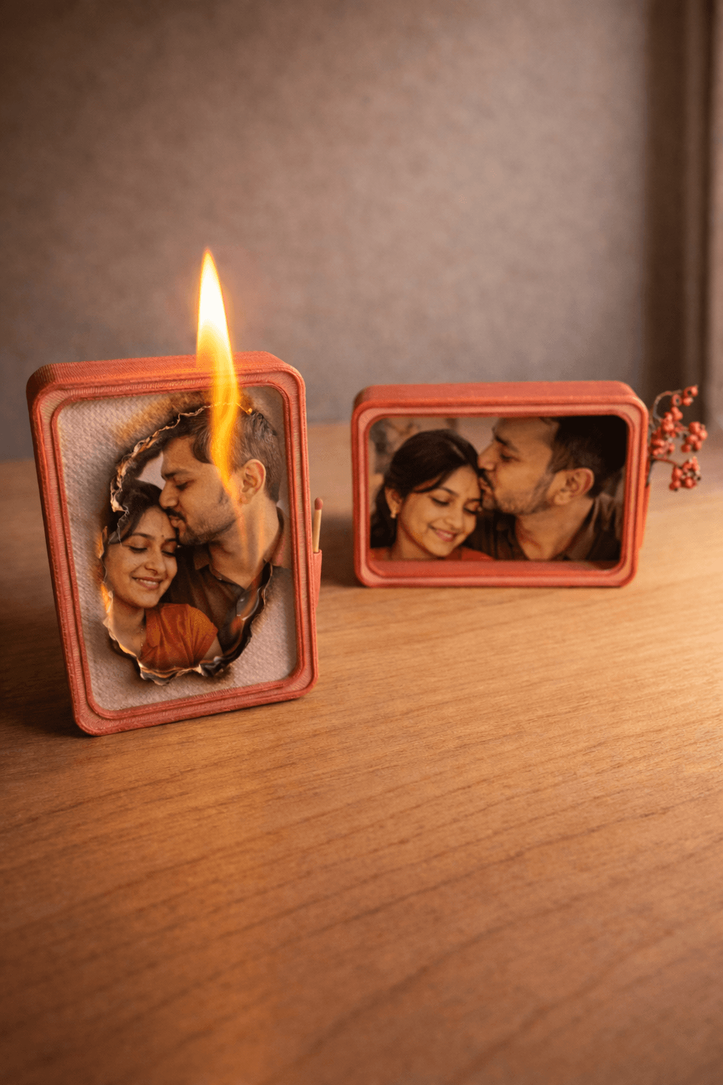 Flame Reveal Box โ Burn to Reveal Photo Surprise