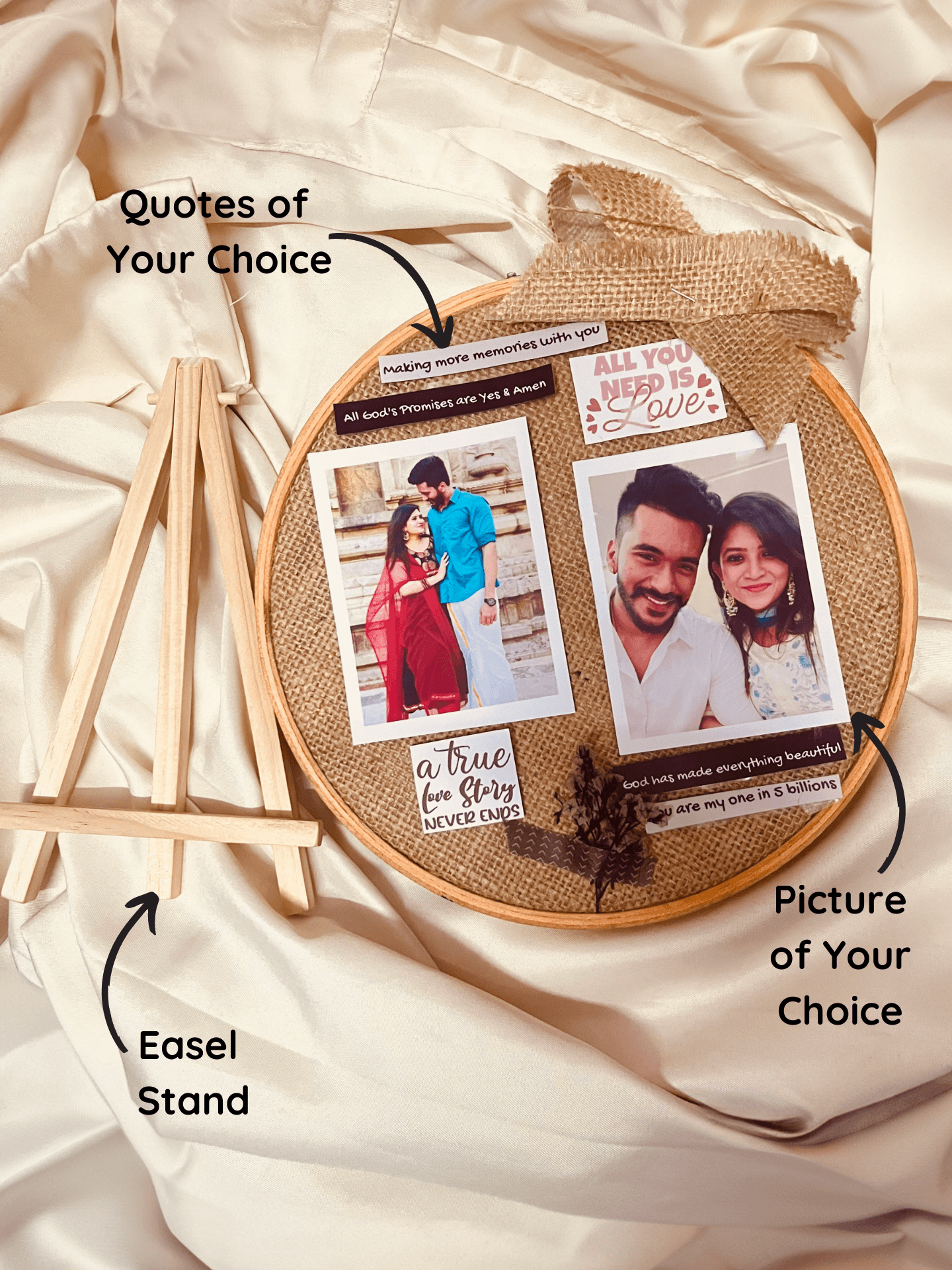 Personalized Embroidery Hoop Frame