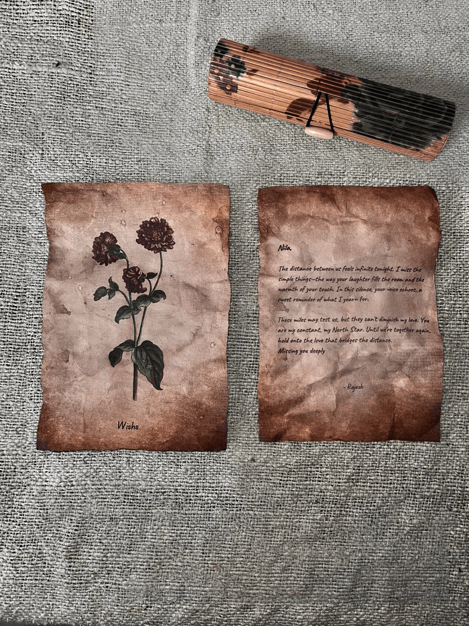 Vintage Themed Letter