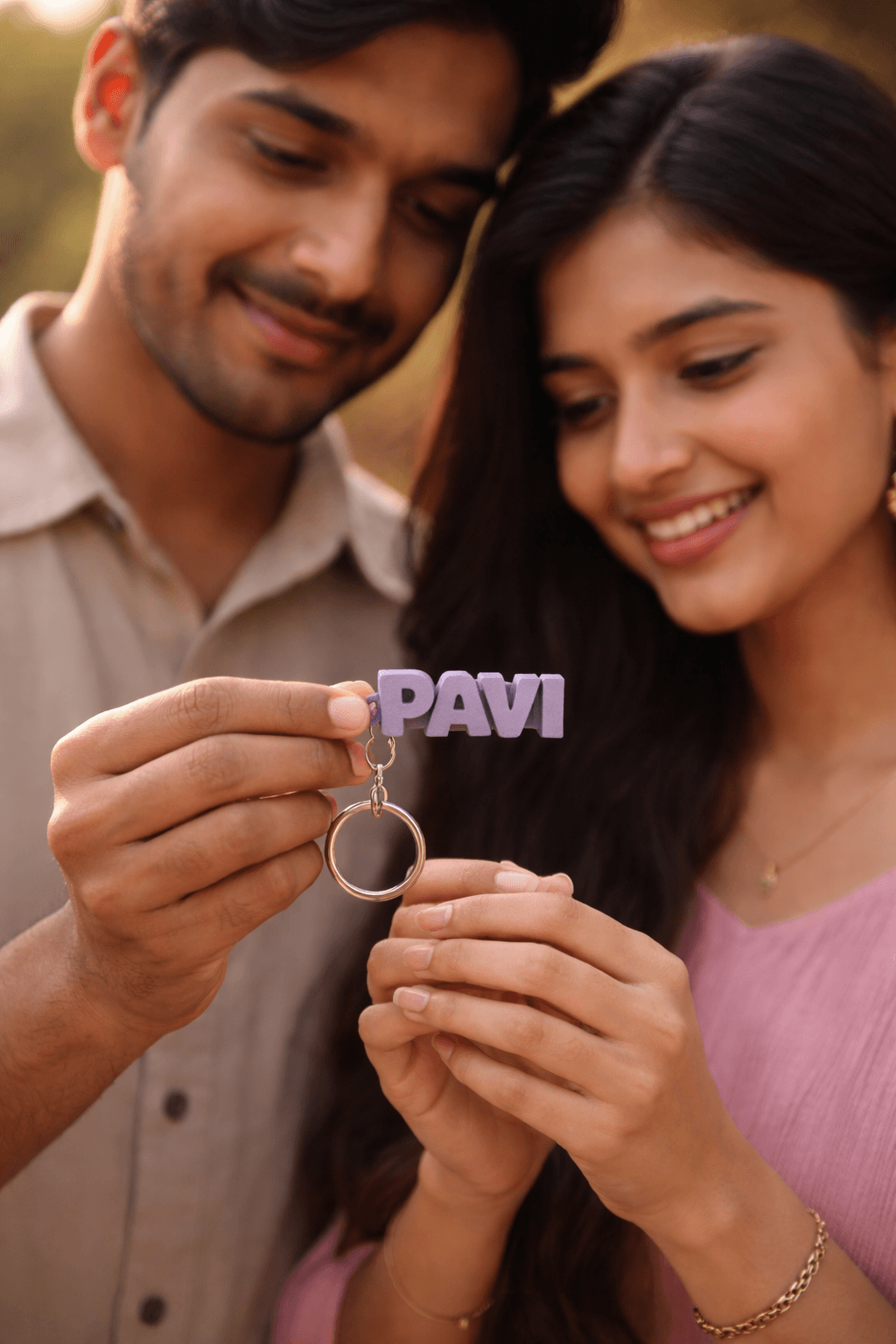 Personalized Glowing Name Keychain