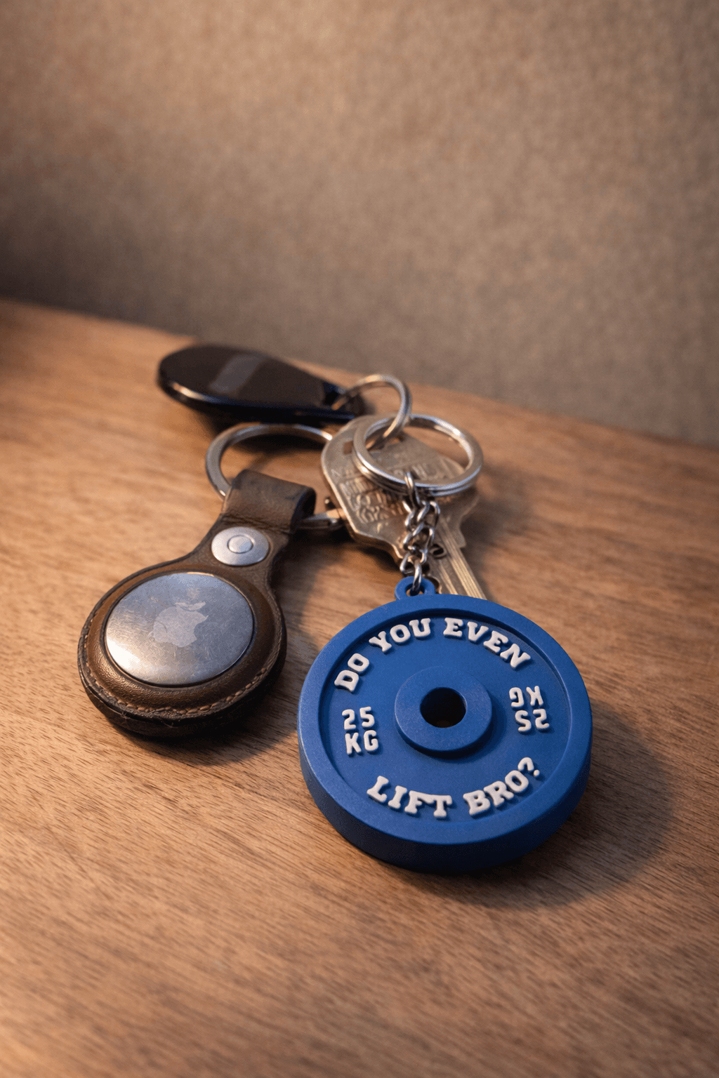 Personalized Gym PR Weight Plate Keychain