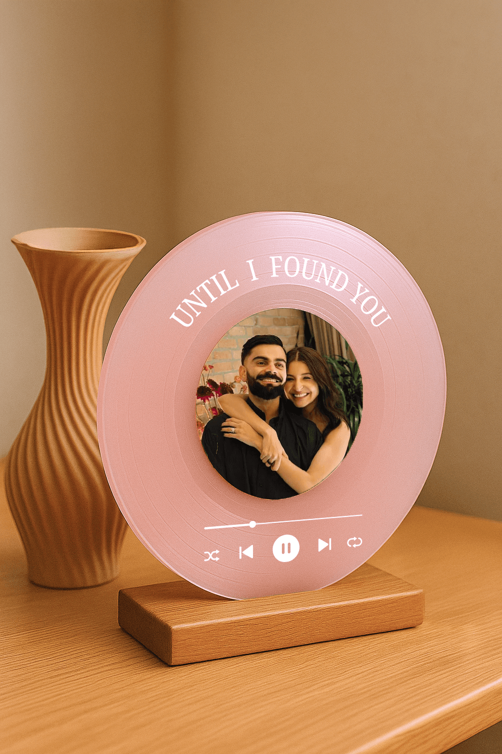 Personalized Vinyl Music Plaque with Photo